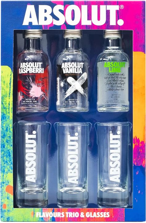 absolut five vodka miniature-set|absolut vodka mini gift pack.